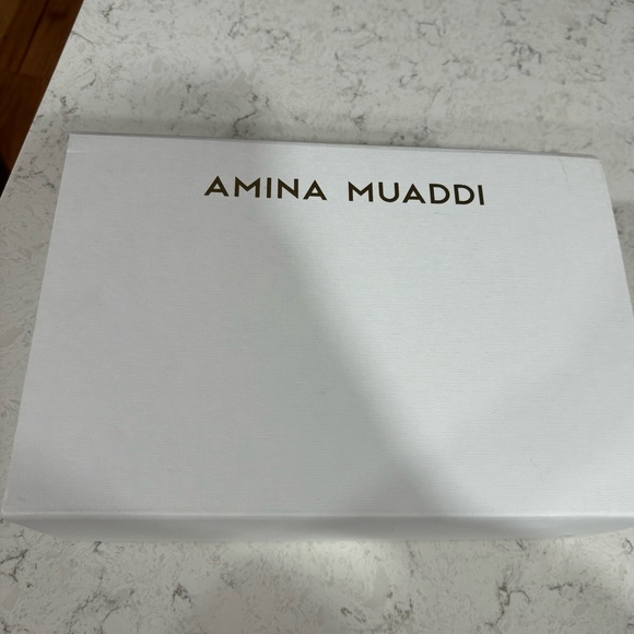 AMINA MUADDI Blue Gilda Sandal NWT - Picture 5 of 9